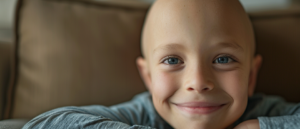 a picture of a child smiling