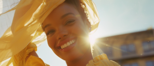 Cinematic_Photo_a_woman_smiling_with_really_luscious_lips